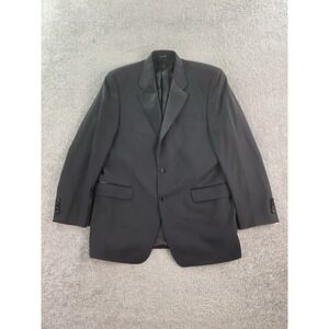 Lauren Ralph Lauren Tuxedo Jacket 42 L Black Wool Wedding Formal Designer LRL